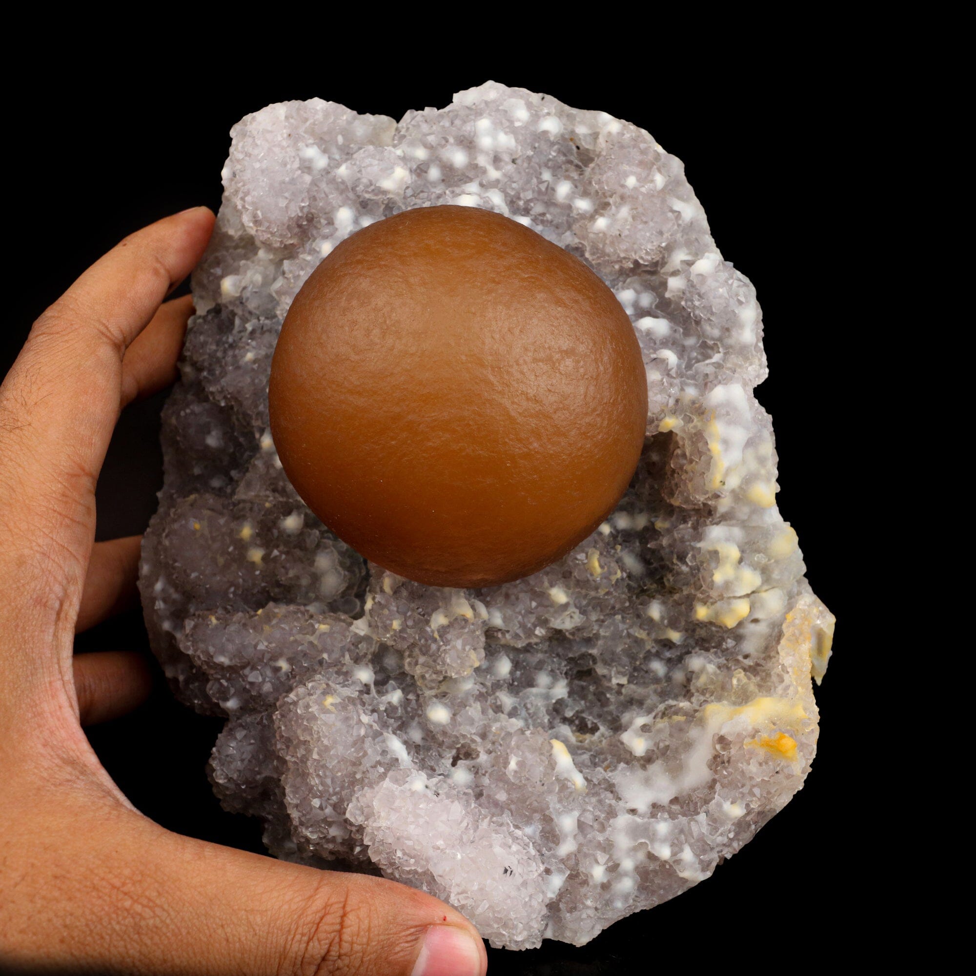 Gigantic Botryoidal Fluorite on MM Quartz Very, Rare Natural Mineral Specimen # B-TUC 6668
