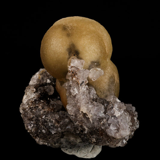 Huge Fluorite ball on Amethyst Natural Mineral Specimen # B 6556