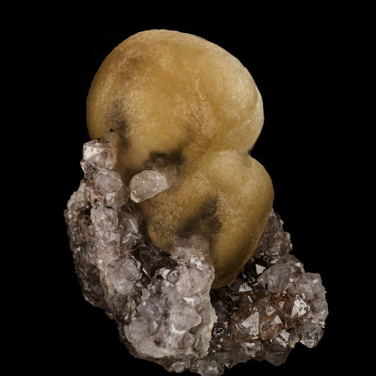 Huge Fluorite ball on Amethyst Natural Mineral Specimen # B 6556
