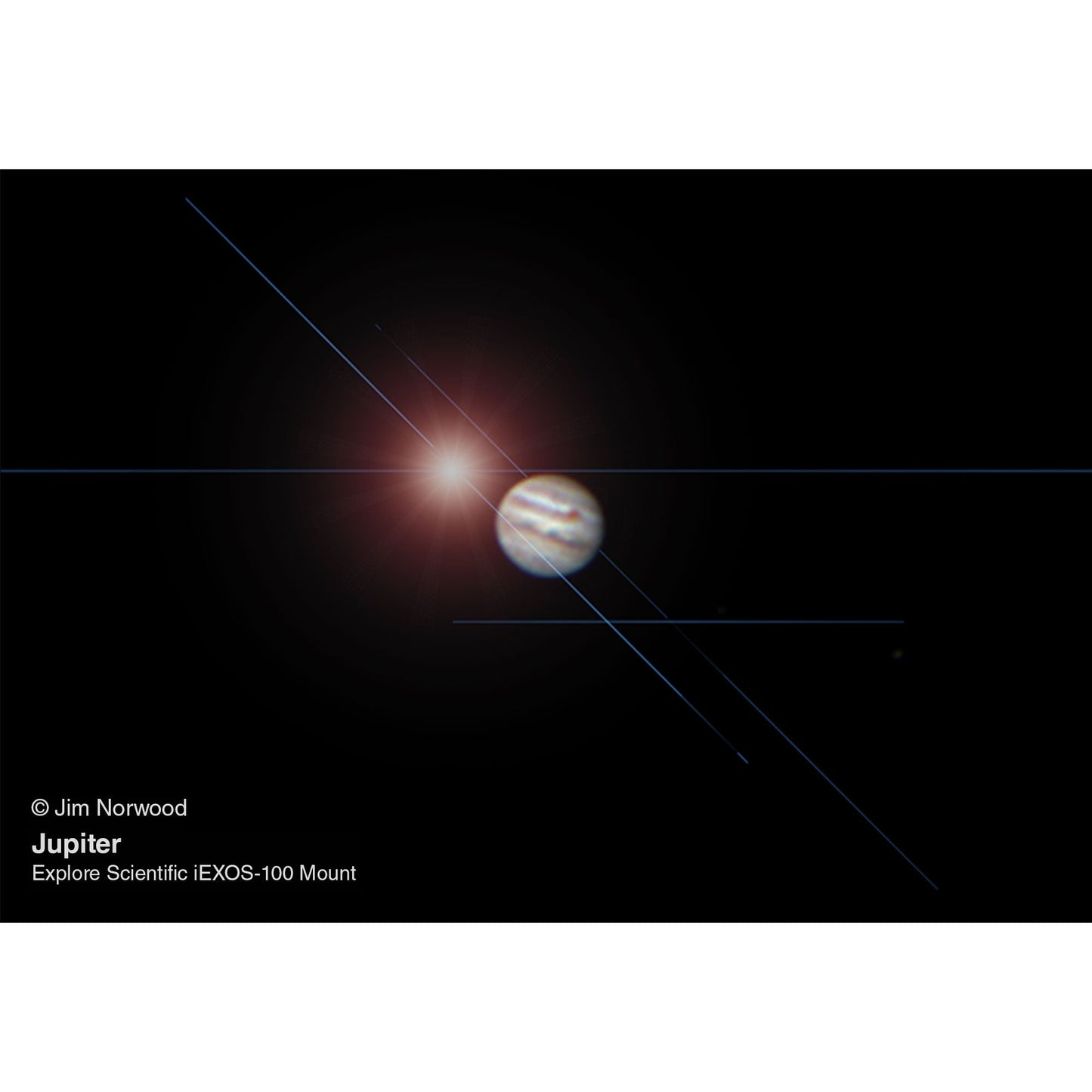 ED80 Essential Series Air-Spaced Triplet Refractor Telescope with 0.8x Focal Reducer and iEXOS-100-2 PMC-Eight Equatorial Tracker System