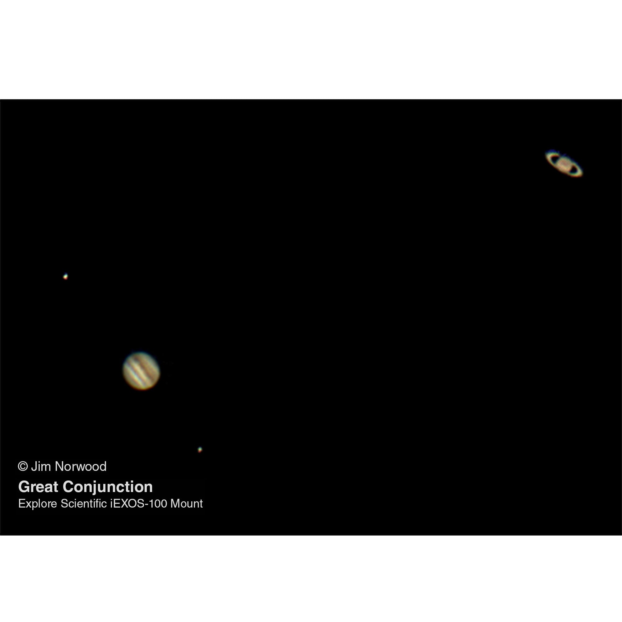 ED80 Essential Series Air-Spaced Triplet Refractor Telescope with 0.8x Focal Reducer and iEXOS-100-2 PMC-Eight Equatorial Tracker System