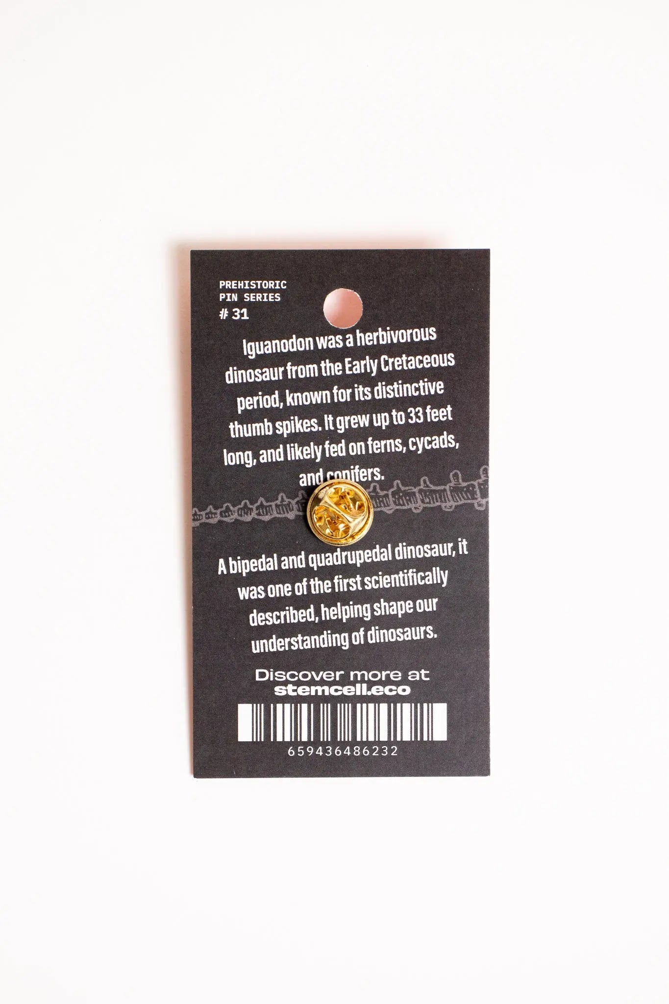 Iguanodon Enamel Pin (Iguanodon bernissartensis), Default Title at Stemcell Science Shop