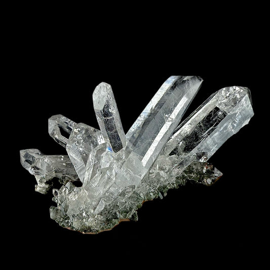 Lemurian Quartz on Chlorite Matrix | SELF STANDING | High Quality Mineral | Indian Mineral | Superb Minerals