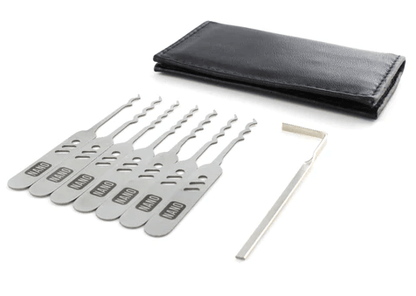 Lock Pick Rakes, the Nano, Covert EDC + Leather wallet by Dangerfield