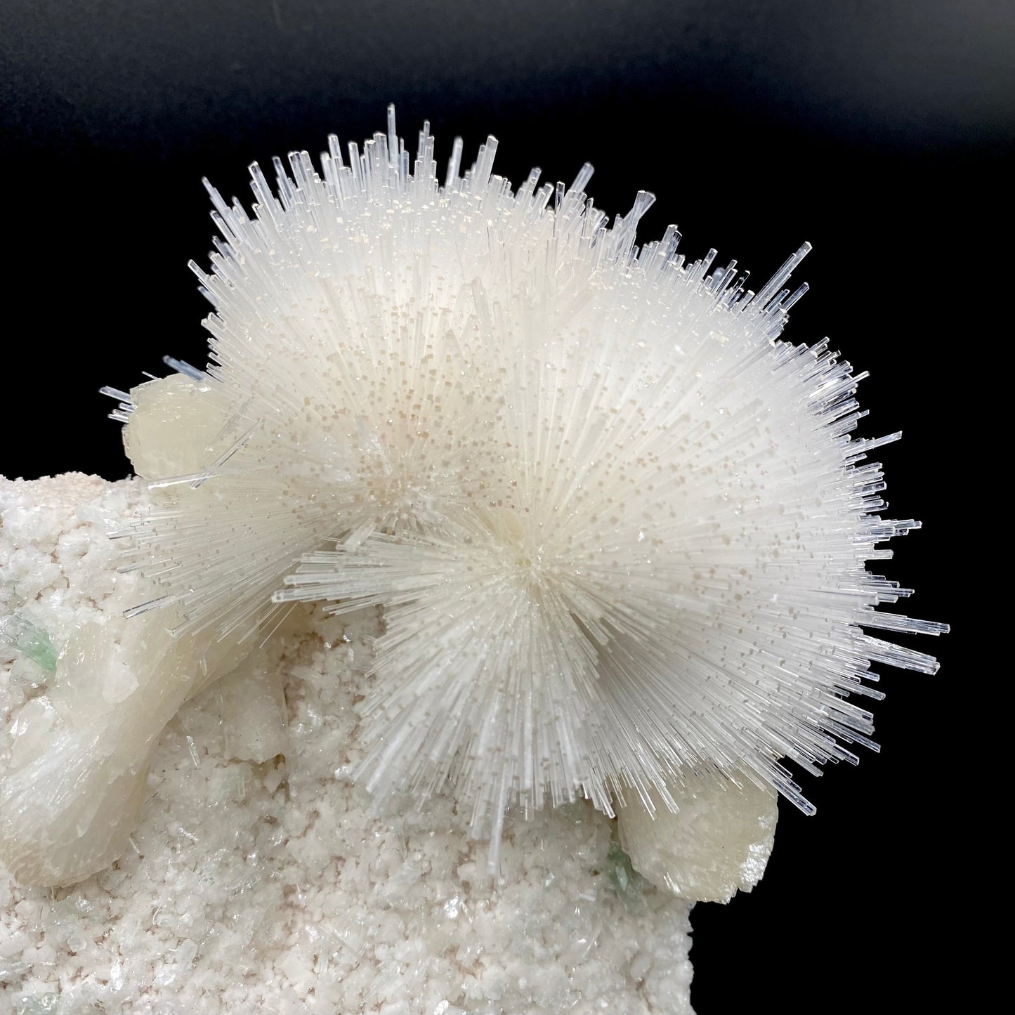 Mesolite, Stilbite, Apophyllite on Mordenite - Natural Mineral Specimen # DK193