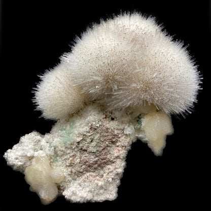 Mesolite with Stilbite on Mordenite - Natural Mineral Specimen # DK189