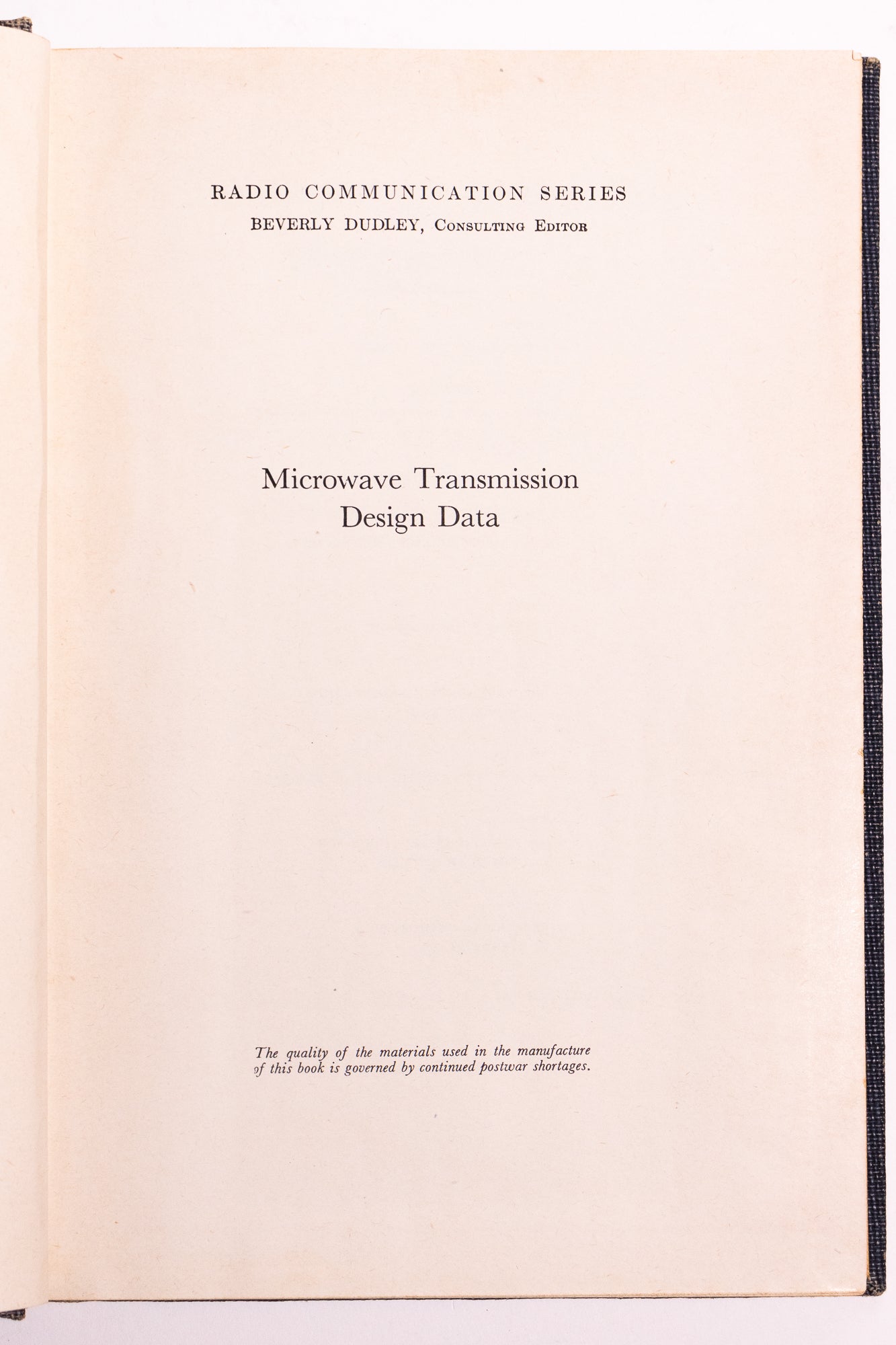 Microwave Transmission Data Design Books Stemcell Science Shop