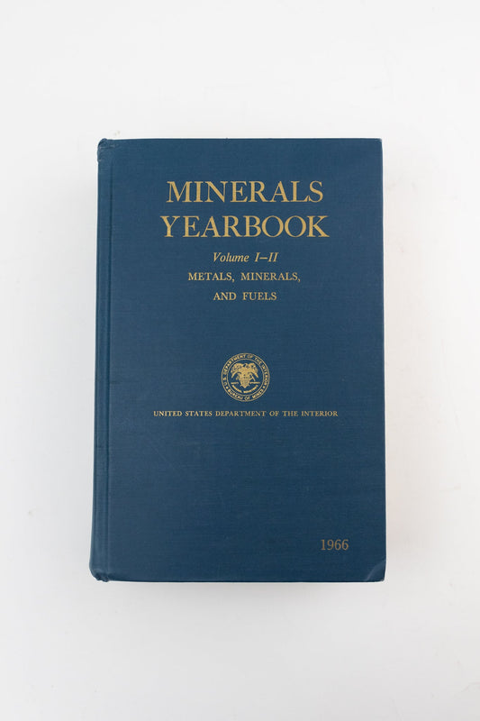 Minerals Yearkbook: 1966 Vol. l - ll Books Stemcell Science Shop