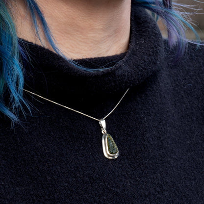 Moldavite Asteroid Impact Glass Jewelry (Bezel Style)