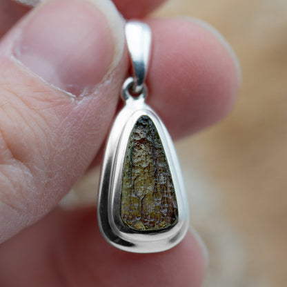 Moldavite Asteroid Impact Glass Jewelry (Bezel Style)