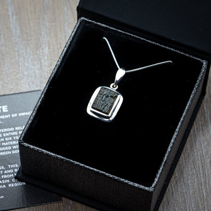 Moldavite Asteroid Impact Glass Jewelry (Bezel Style)