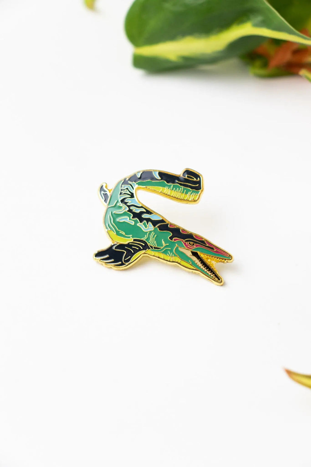 Mosasaurus Enamel Pin (Mosasaurus hoffmanni), Default Title at Stemcell Science Shop
