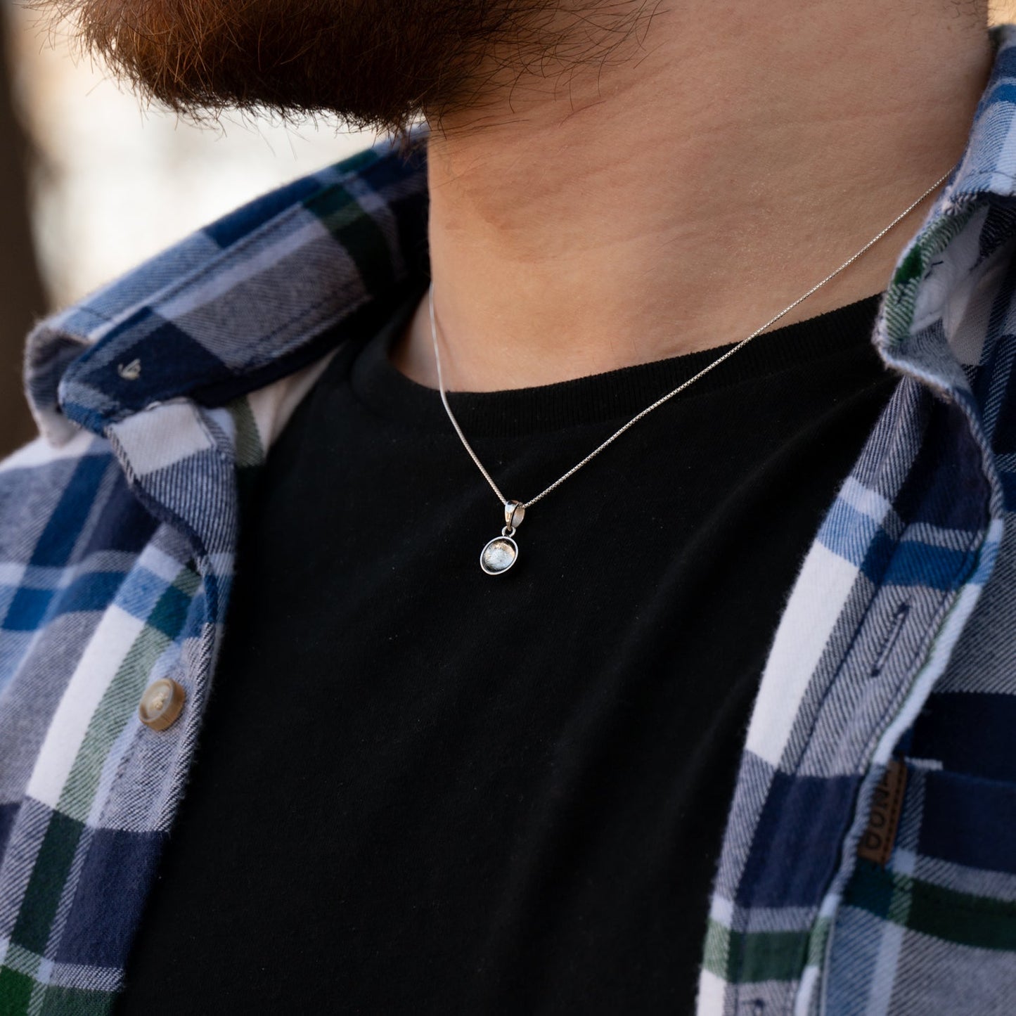 Muonionalusta Meteorite Pendant Necklace