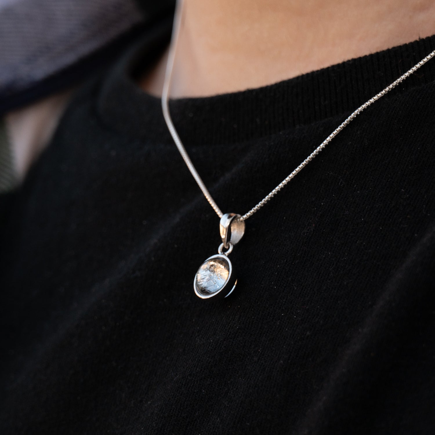 Muonionalusta Meteorite Pendant Necklace