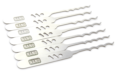 Lock Pick Rakes, the Nano, Covert EDC + Leather wallet by Dangerfield