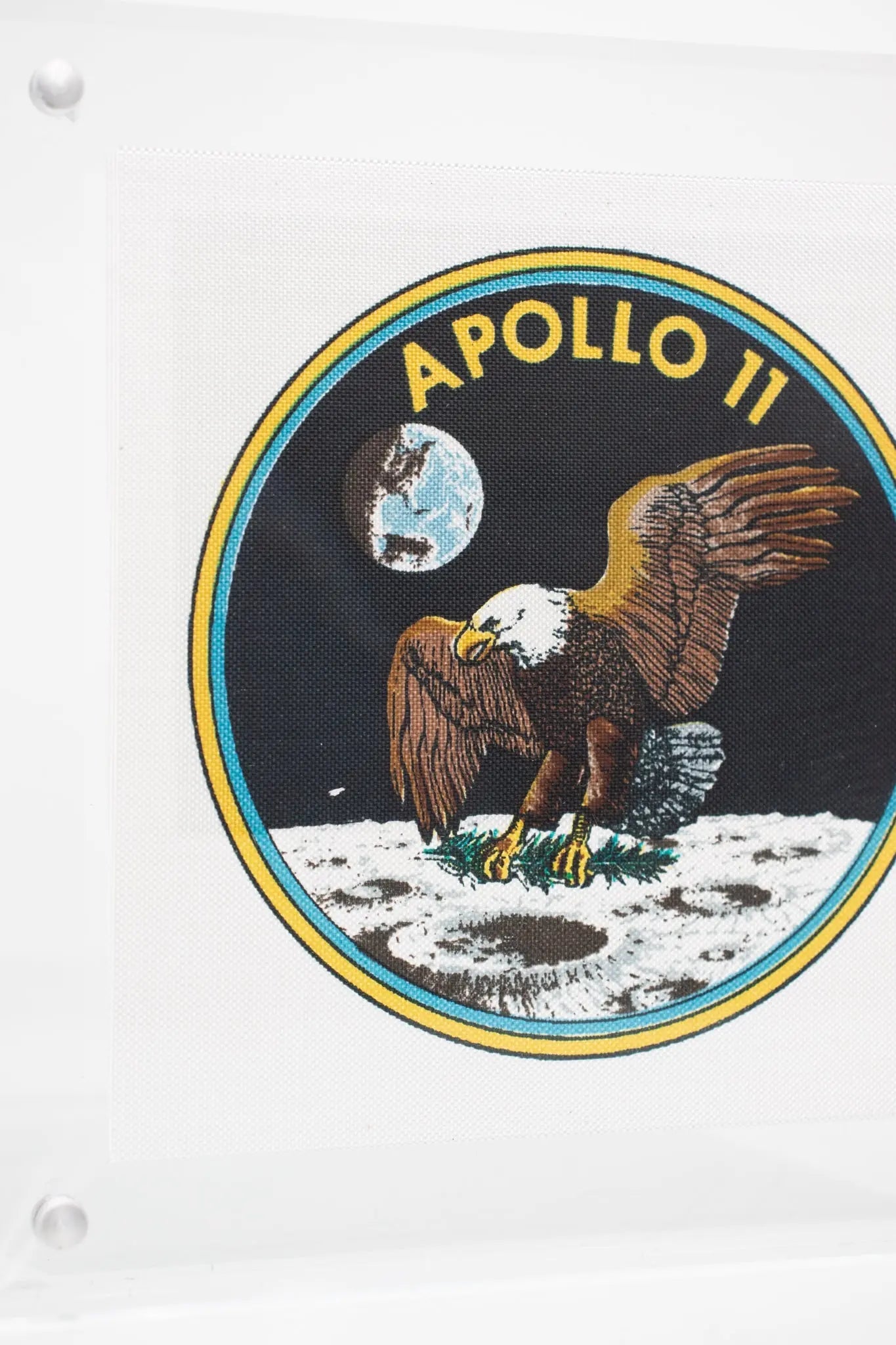 NASA Apollo 11 Beta Cloth Insignia Production Print Historic Artifacts Stemcell Science Shop