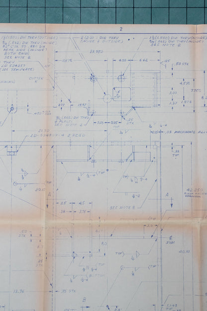 NASA Space Shuttle Blueprint Fragment - Historic Artifacts from Stemcell Science Shop