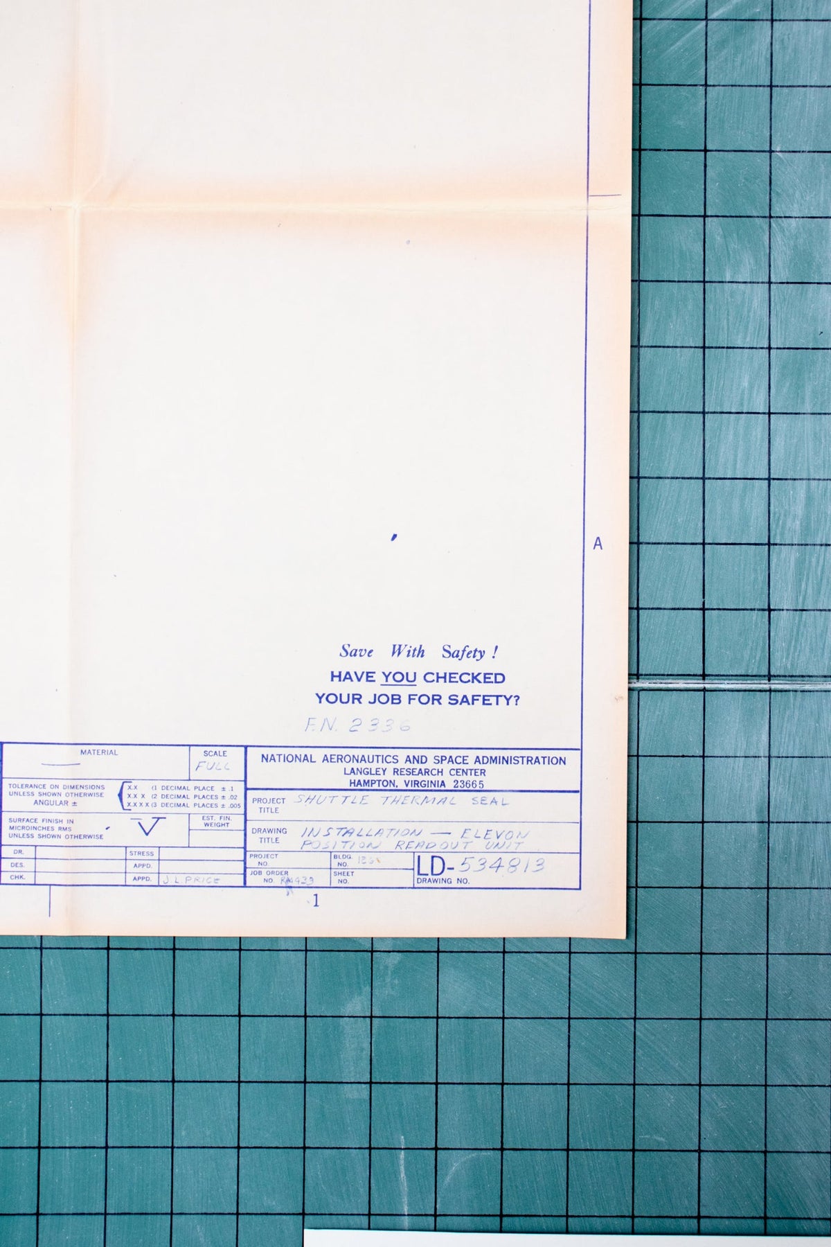 NASA Space Shuttle Blueprint Fragment, Default Title at Stemcell Science Shop