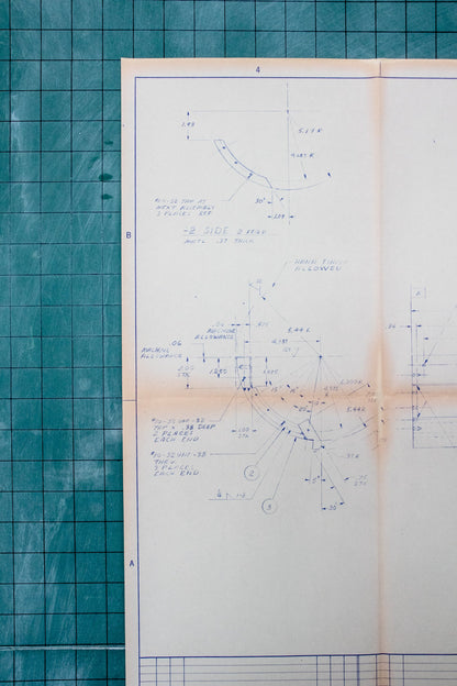 NASA Space Shuttle Blueprint Fragment - Historic Artifacts from Stemcell Science Shop