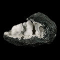 Okenite Big Puffballs Inside Geode Natural Mineral Specimen # B 6173