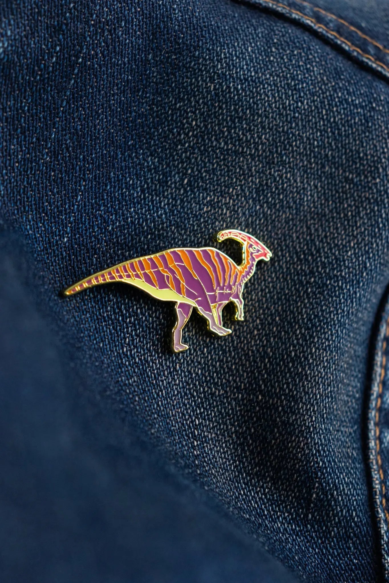 Parasaurolophus Enamel Pin (Parasaurolophus walkeri), Default Title at Stemcell Science Shop