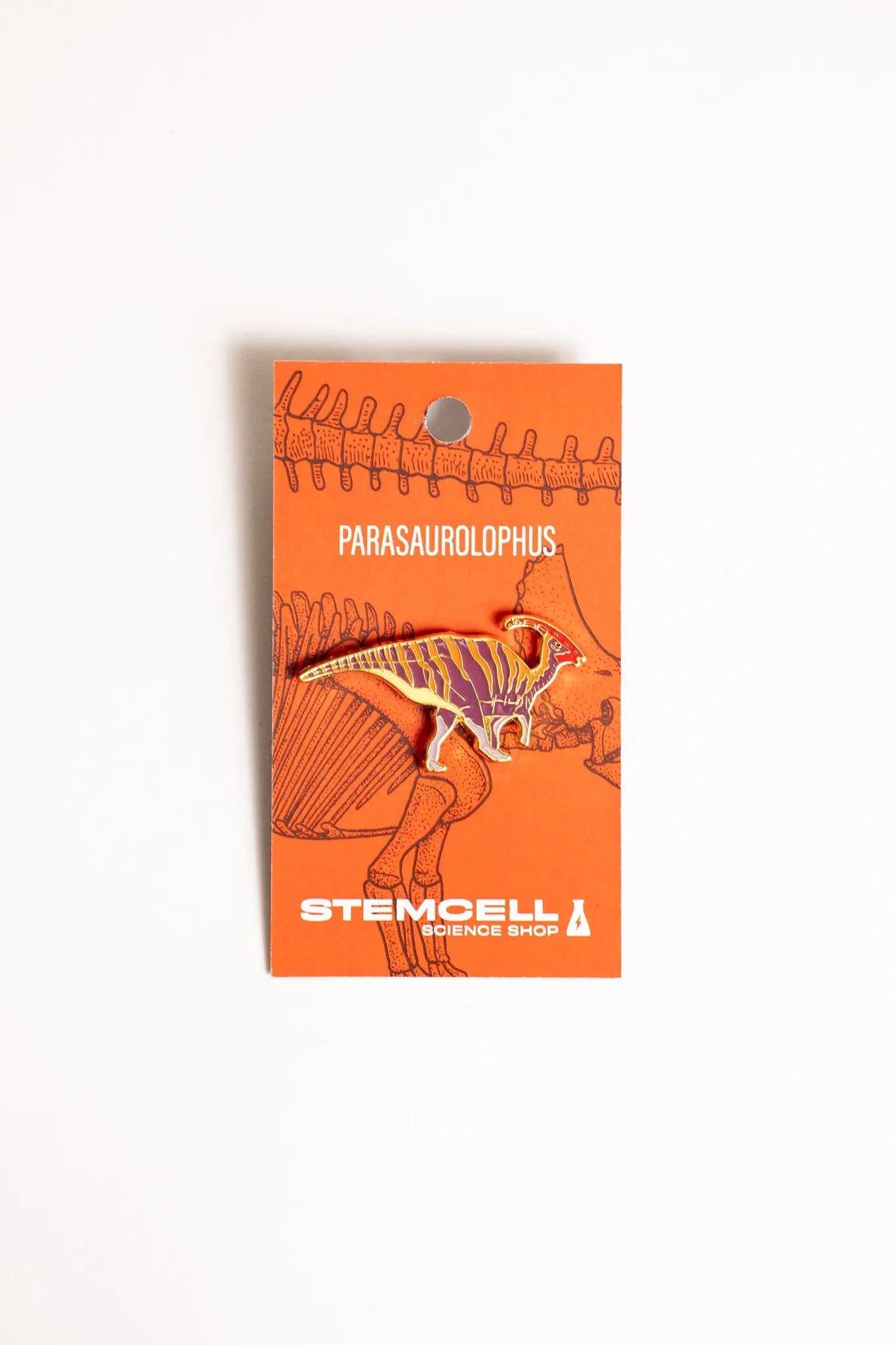 Parasaurolophus Enamel Pin (Parasaurolophus walkeri), Default Title at Stemcell Science Shop