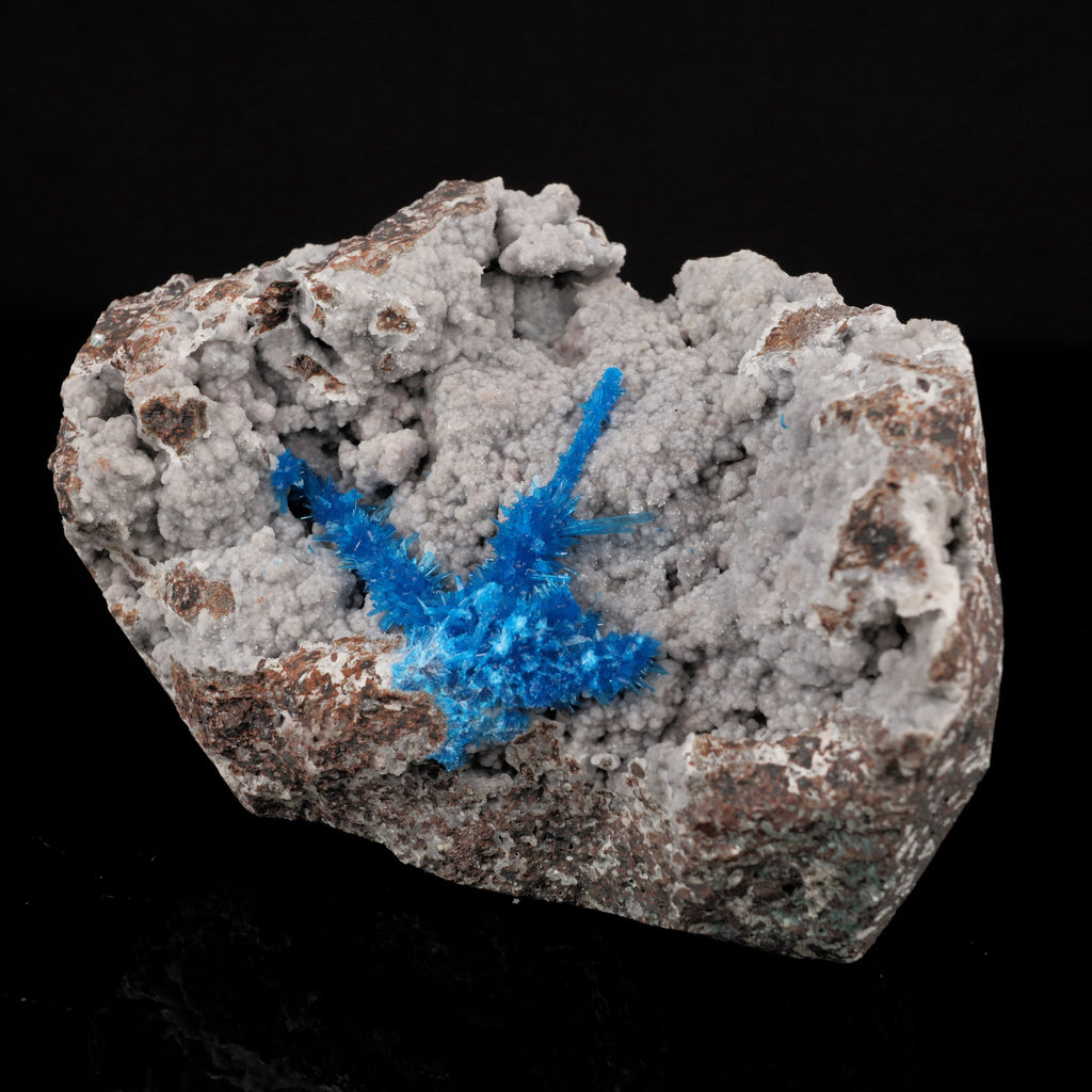 Pentagonite on Chalcedony Rare Find Natural Mineral Specimen # B 5762