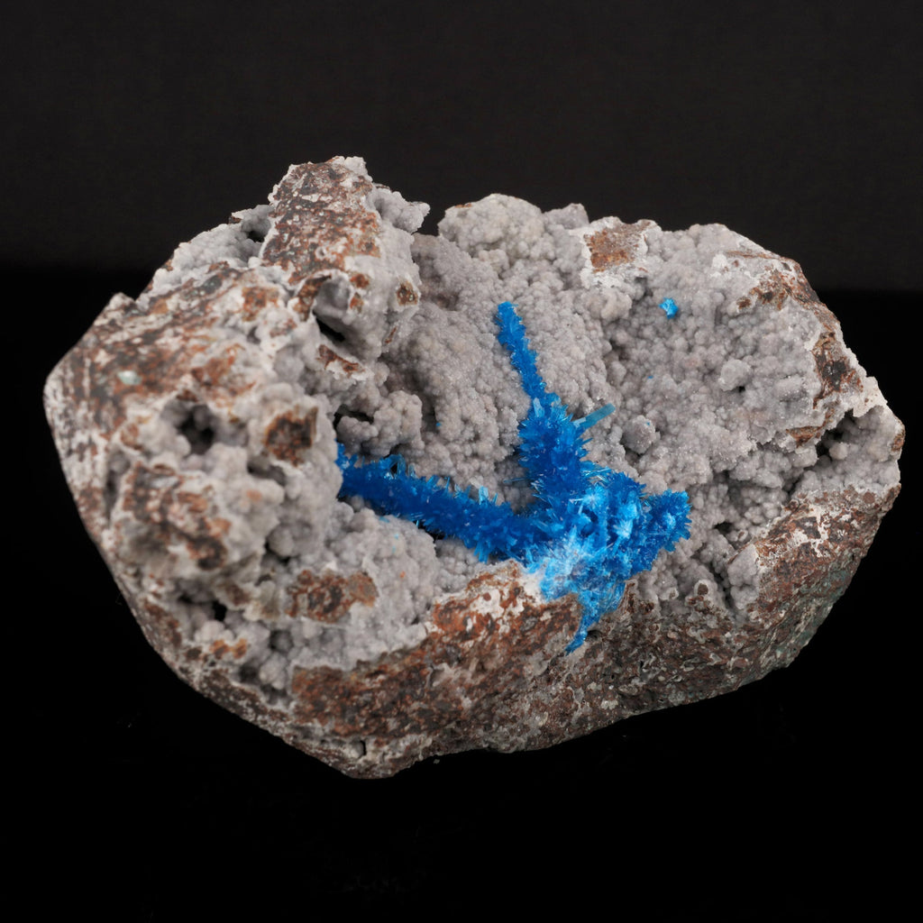 Pentagonite on Chalcedony Rare Find Natural Mineral Specimen # B 5762
