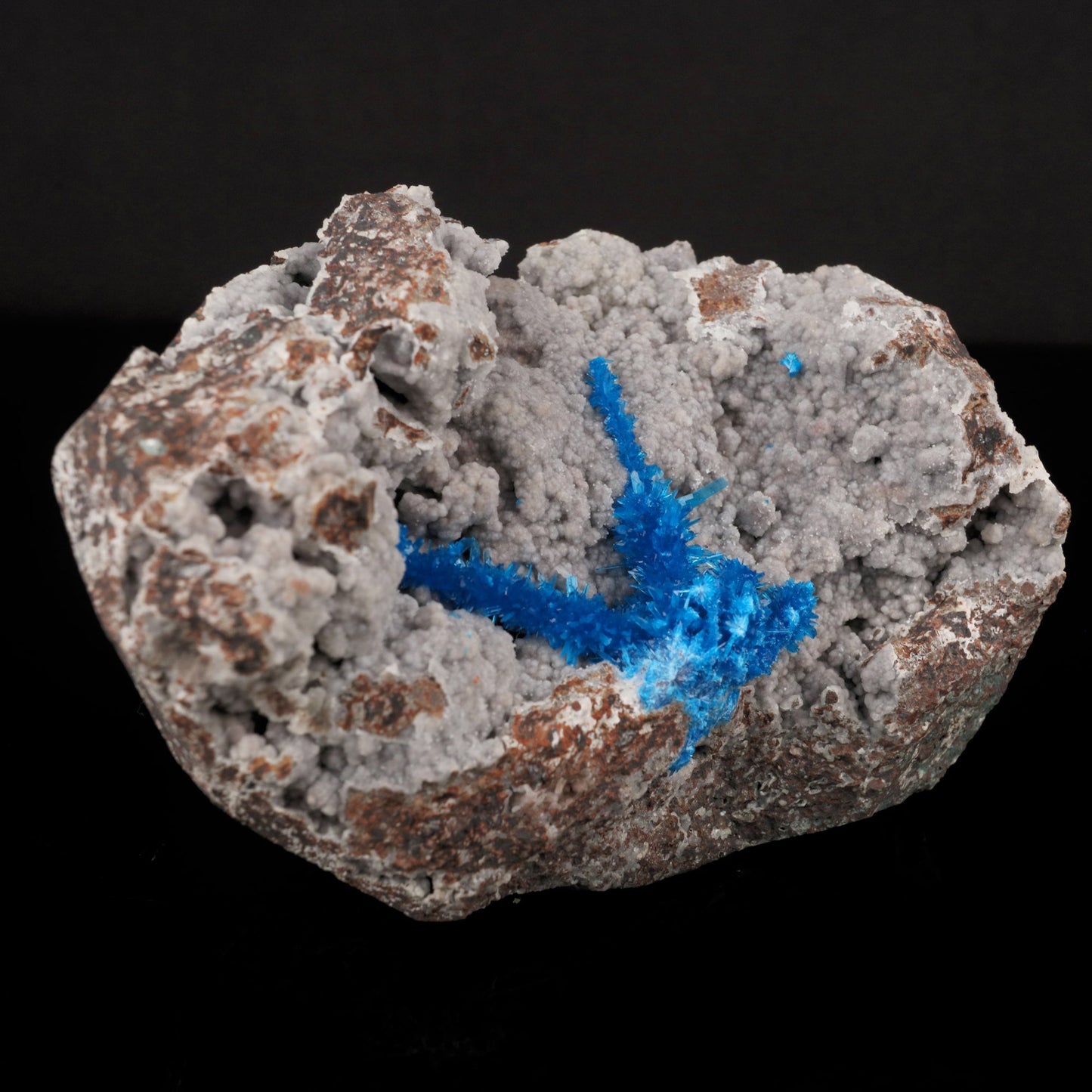 Pentagonite on Chalcedony Rare Find Natural Mineral Specimen # B 5762