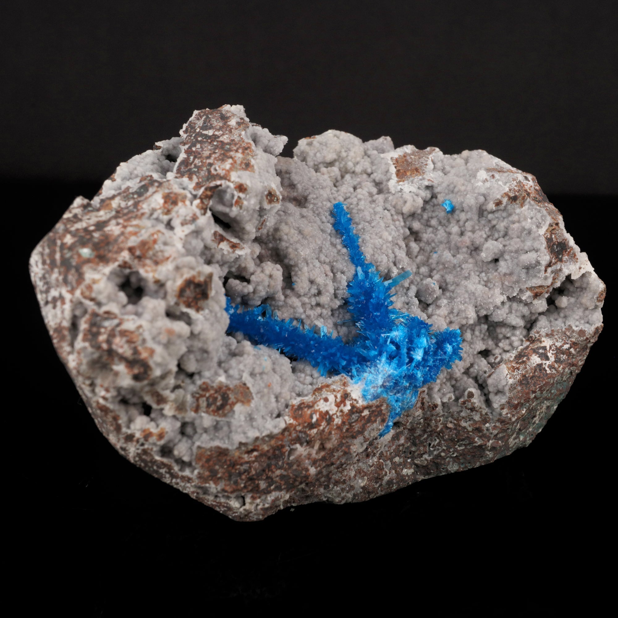 Pentagonite on Chalcedony Rare Find Natural Mineral Specimen # B 5762