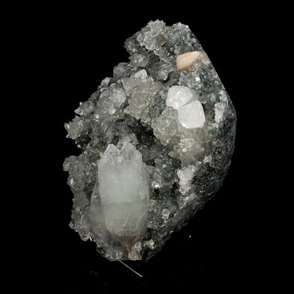 Pointed Apophyllite with Stilbite Big Cluster Natural Mineral Specimen  # B 5228
