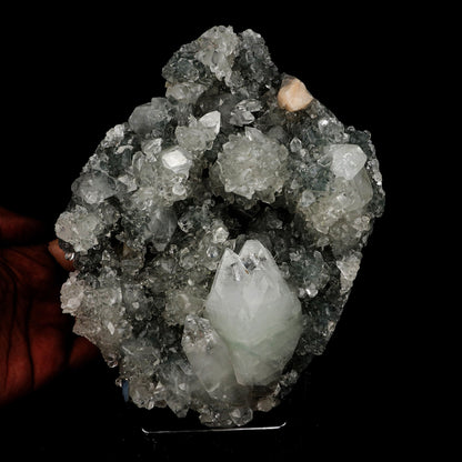 Pointed Apophyllite with Stilbite Big Cluster Natural Mineral Specimen  # B 5228