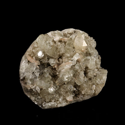 Powellite Fluorescent on Apophyllite Free Standing Natural Mineral Specimen # B 6328