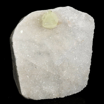 Powellite Fluorescent on MM Quartz Free Standing Natural Mineral Specimen # B 6598