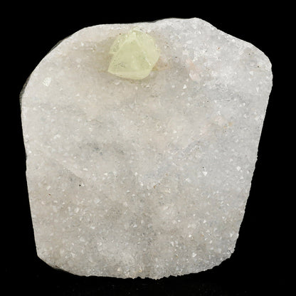 Powellite Fluorescent on MM Quartz Free Standing Natural Mineral Specimen # B 6598