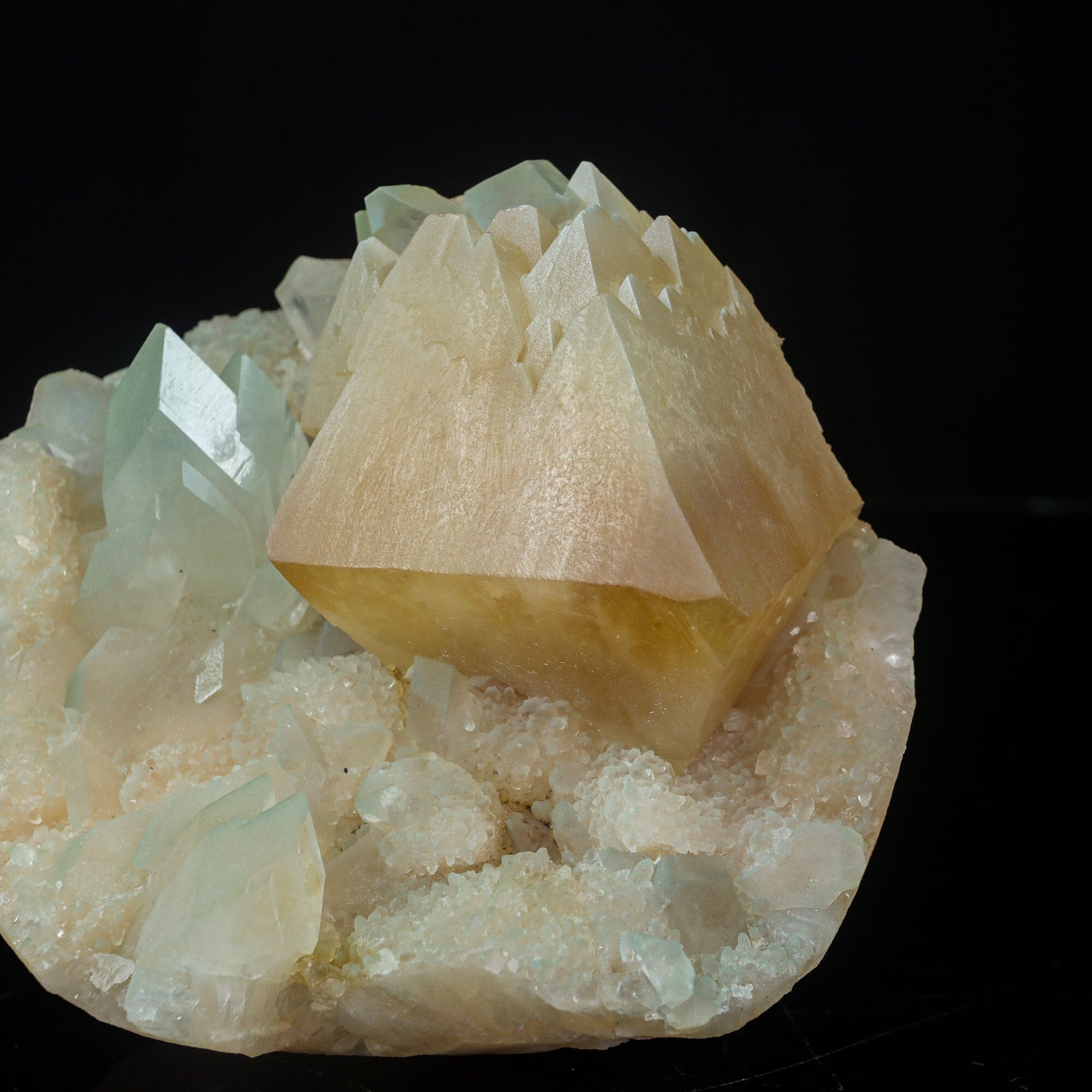 Powellite with Stilbite Rare Find Natural Mineral Specimen, Default Title at Stemcell Science Shop