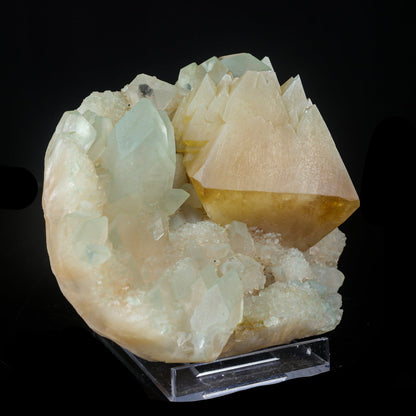 Powellite with Stilbite Rare Find Natural Mineral Specimen, Default Title at Stemcell Science Shop