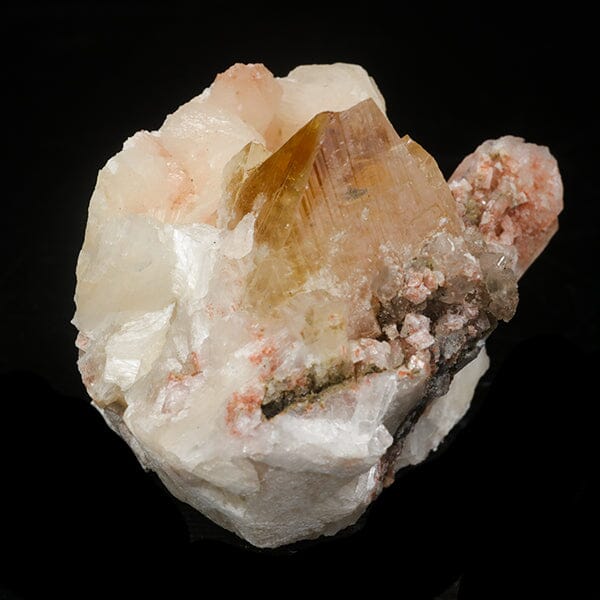 Powellite with Stilbite Rare Find Natural Mineral Specimen #  B 7055