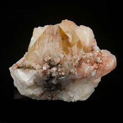 Powellite with Stilbite Rare Find Natural Mineral Specimen #  B 7055