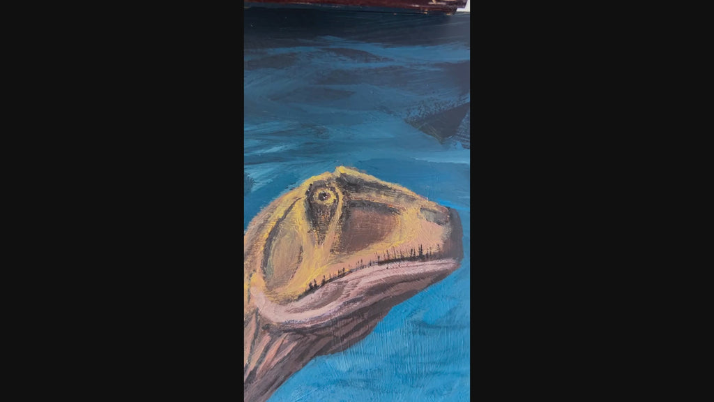 Fukuiraptor kitadaniensis Dinosaur Painting