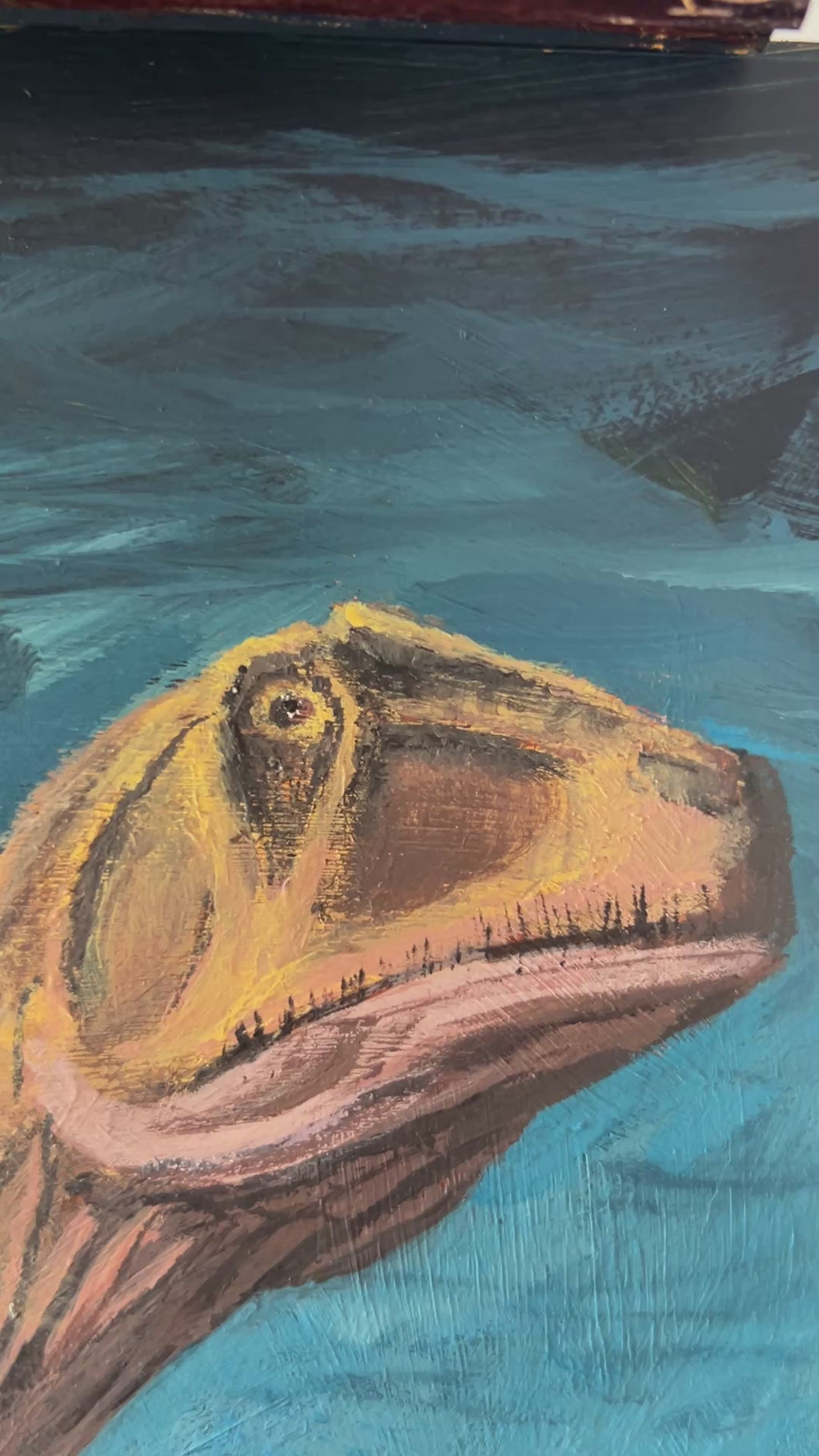 Fukuiraptor Dinosaur Painting