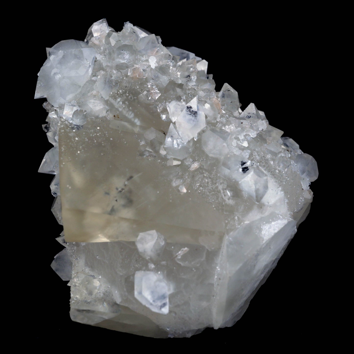 Pseudo Calcite with Apophyllite Natural Mineral Specimen  # B 4632