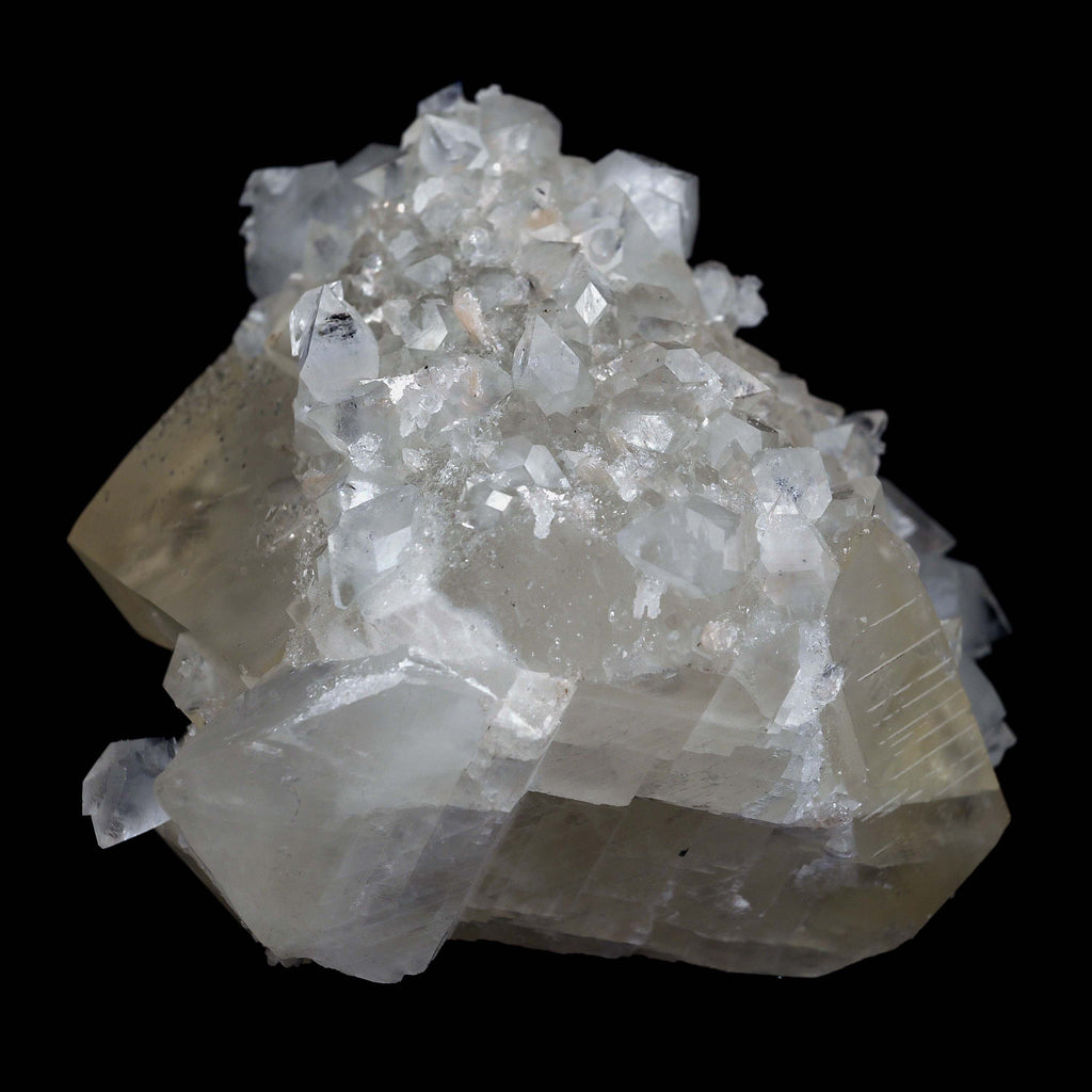 Pseudo Calcite with Apophyllite Natural Mineral Specimen  # B 4632