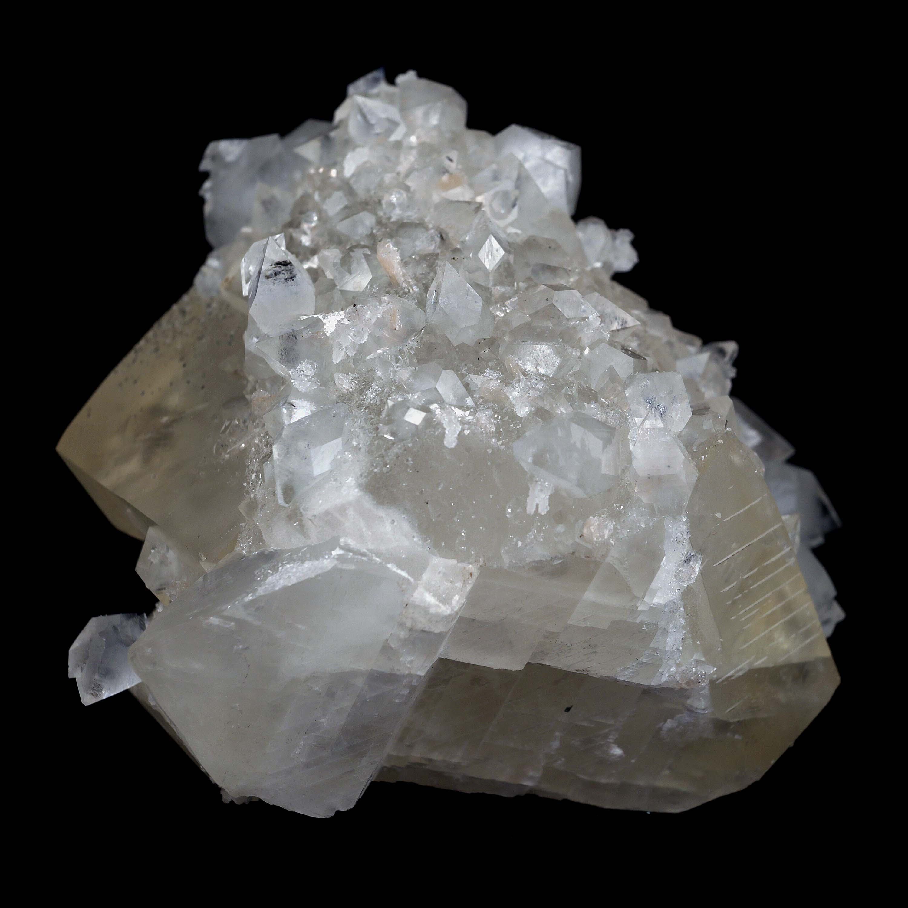 Pseudo Calcite with Apophyllite Natural Mineral Specimen  # B 4632