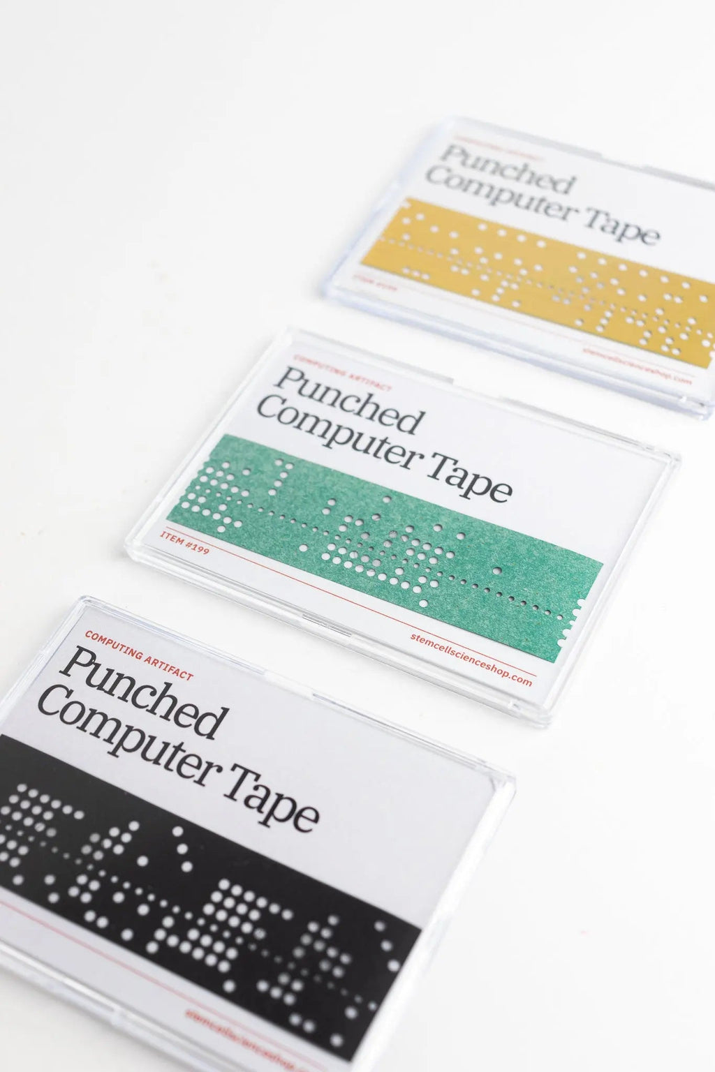 Punched Computer Tape Section, Black at Stemcell Science Shop