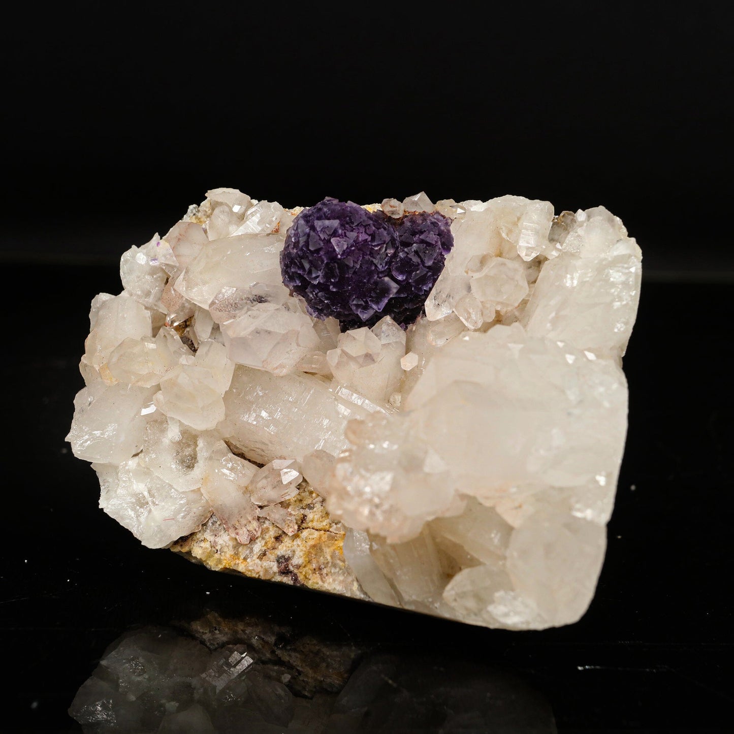 Rare Blue Fluorite with Quartz Natural Mineral Specimen # B 6757