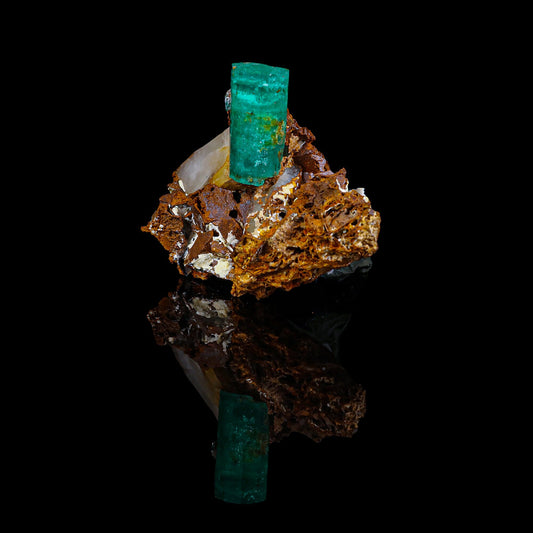 Rare Deep green Emeralds Natural Mineral Specimen Museum # B 6825