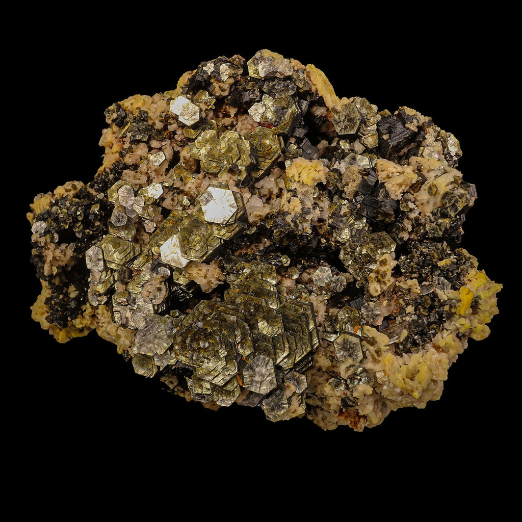 Rare Hexagon Mica with Feldspar Natural Mineral Specimen # B 6828