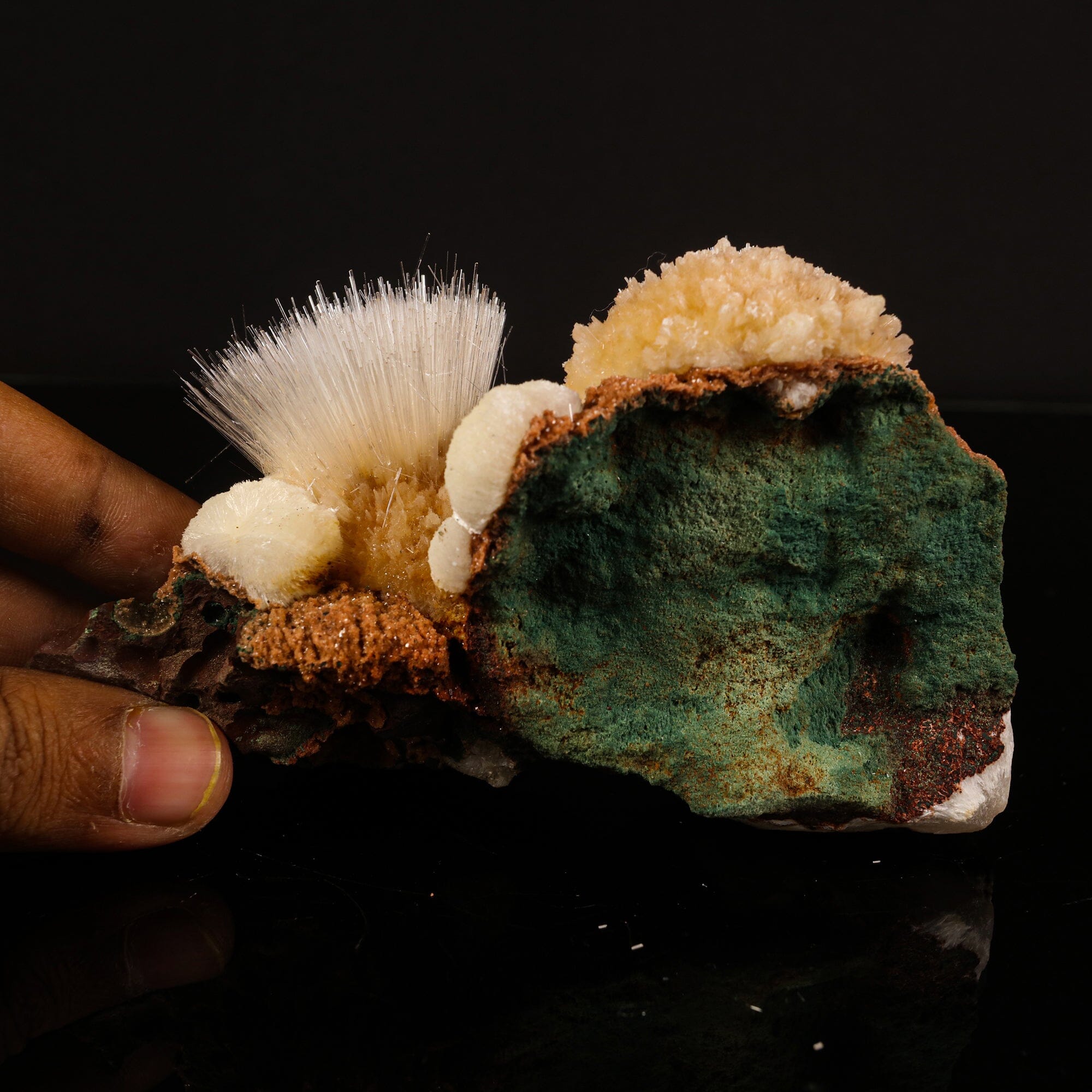 Rare New Find Thomsonite with Mesolite Natural Mineral Specimen # B 6822
