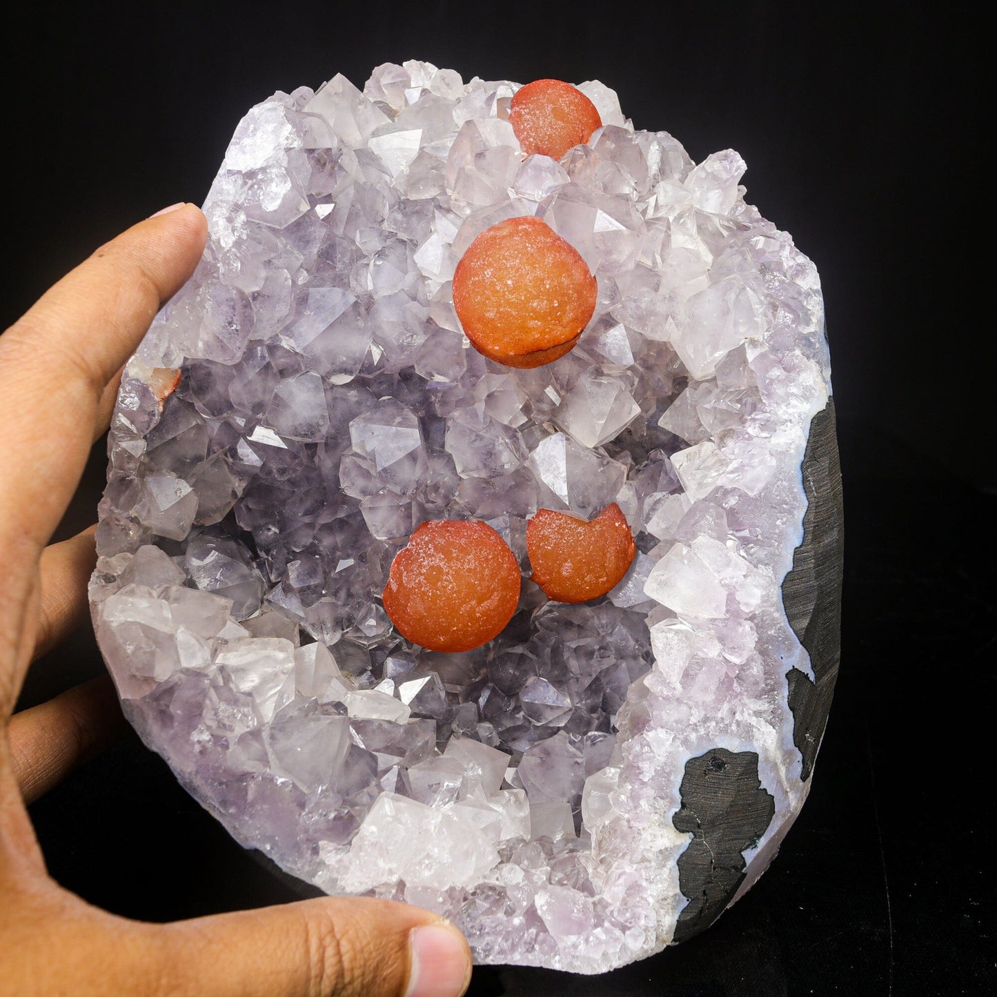 Rare Red Botryoidal Fluorites Natural mineral Specimen # B 7021